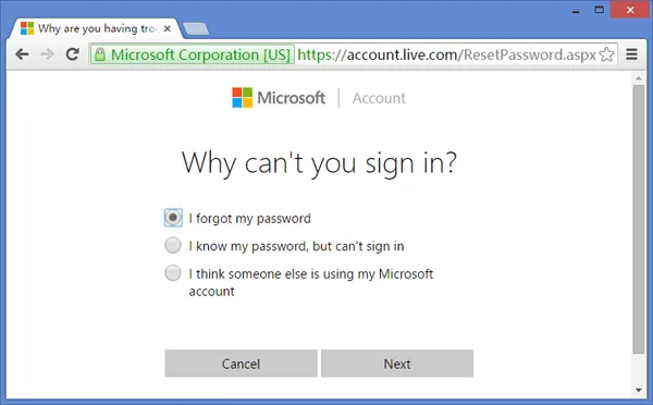 reset Windows 10 password