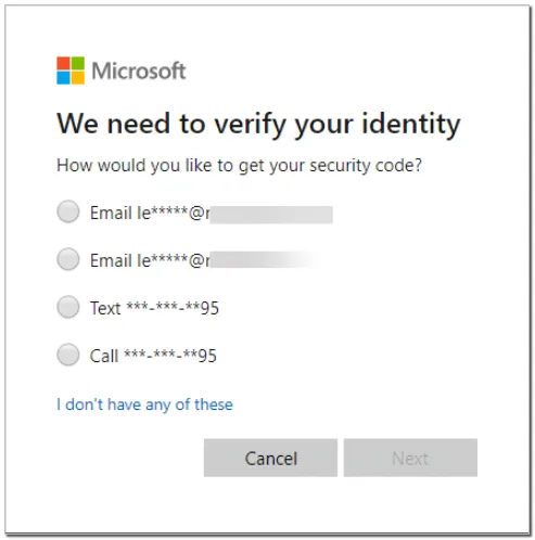 Receive the verification code