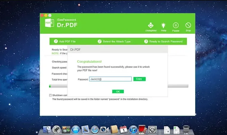 Removing pdf password