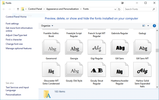 add new fonts to windows 10