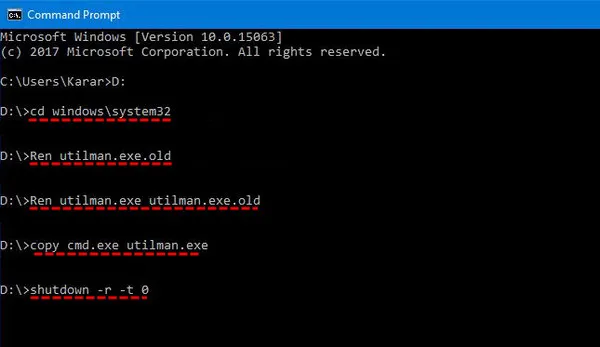 reset password command prompt