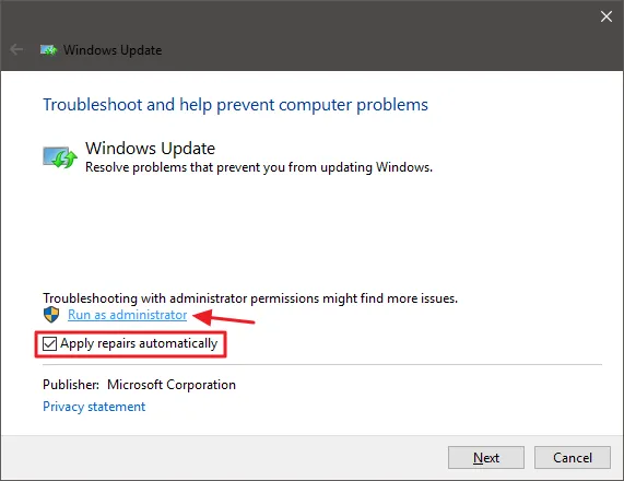 Windows 10 Update Troubleshoot